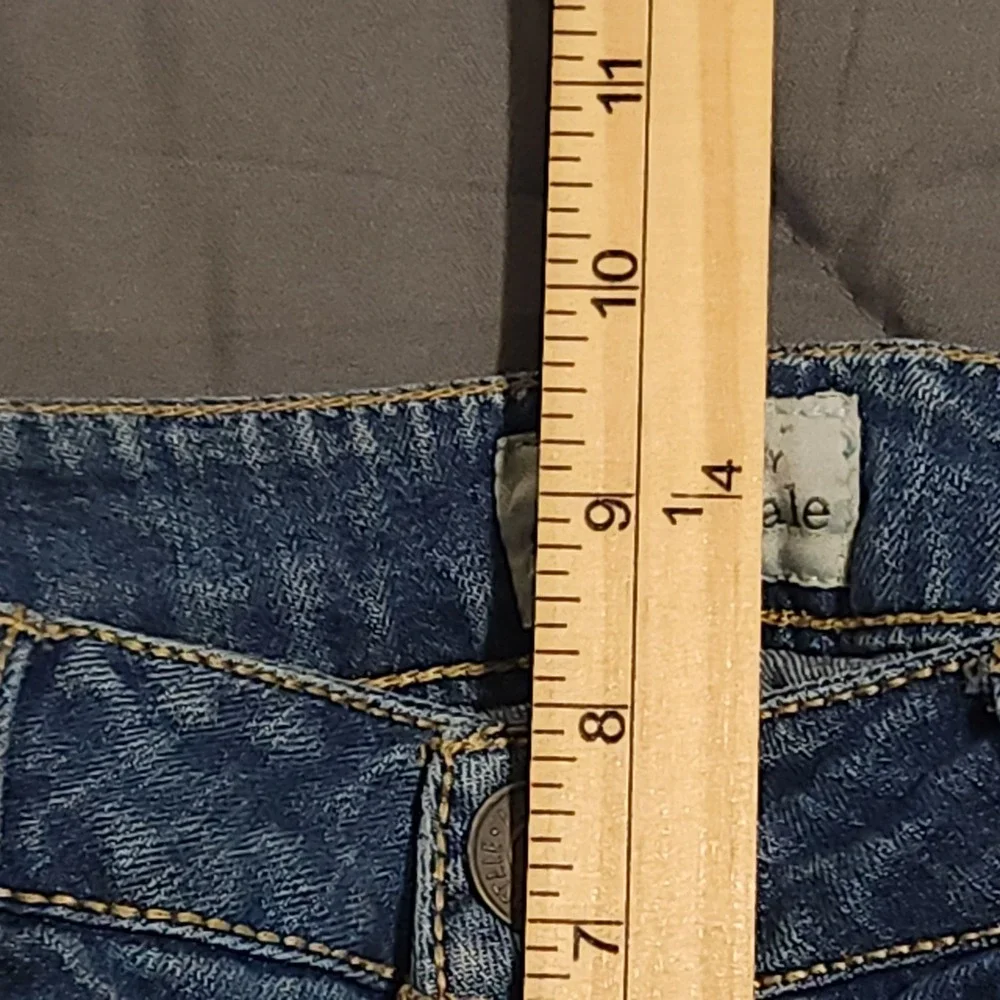 Aeropostale Denim Shorts Girls 7/8 Blue Stretch Bermuda Jean Shorts